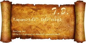 Tapasztó Dániel névjegykártya